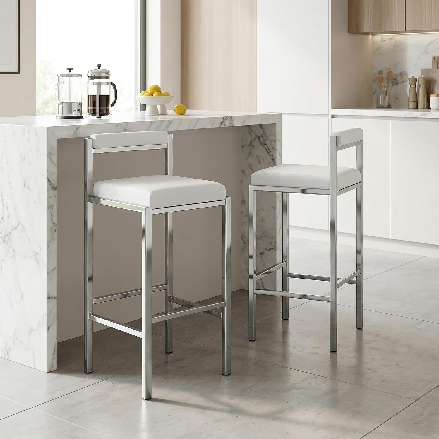 Home Bar And Counter - Bar Stools Set of 2, 30