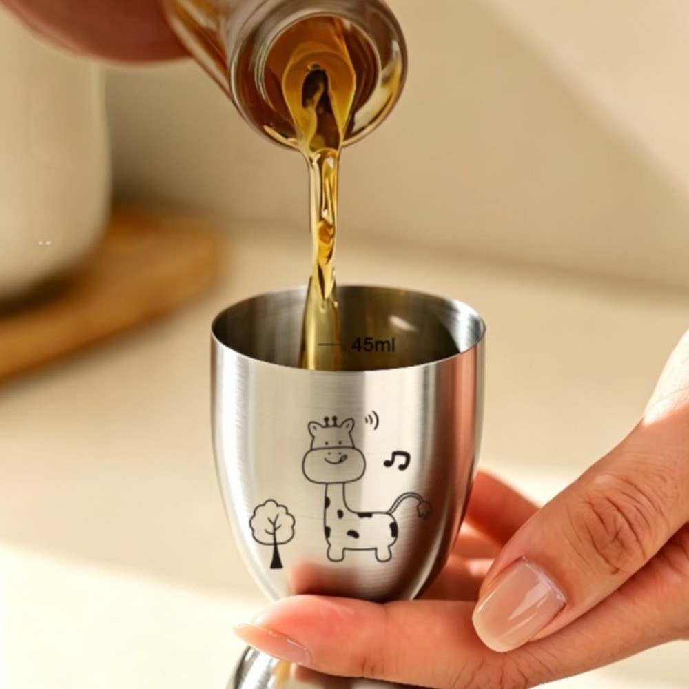 Jigger Double Sided - 30/60ML Stainless Steel Jigger with Scale
