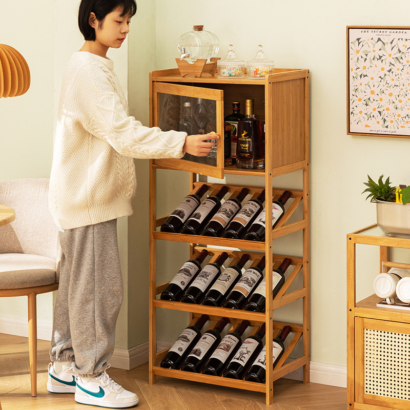 Solid Bamboo Wine Rack 3/4-Tie - Home Bar Shelves recension och pris