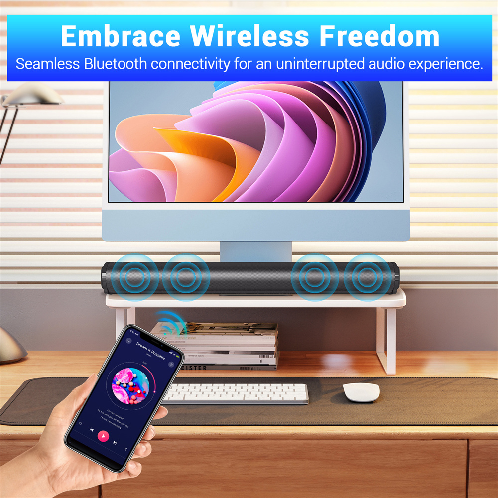 Sound Bar TV Sound System Blue - Home Bar And Theater recension och pris