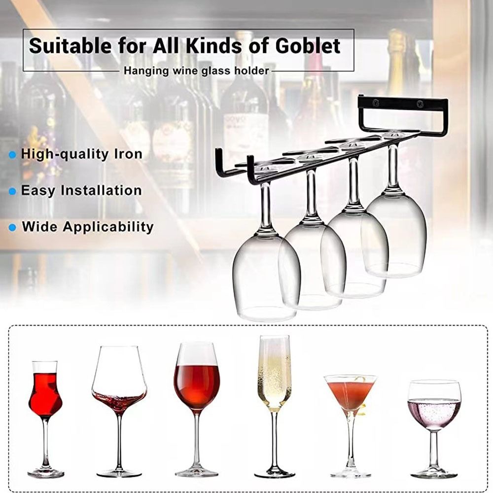 Wall Mounted Stemware Holder K - Home Bar Stand recension och pris