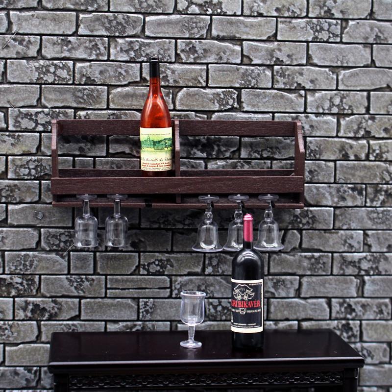 1 Set Dollhouse Simulation Wal - Home Bar Stand recension och pris