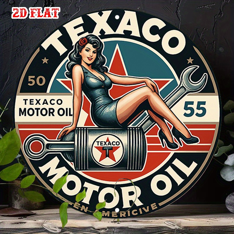 Round Metal Tin Sign Wall Deco - Home Bar Cafe recension och pris