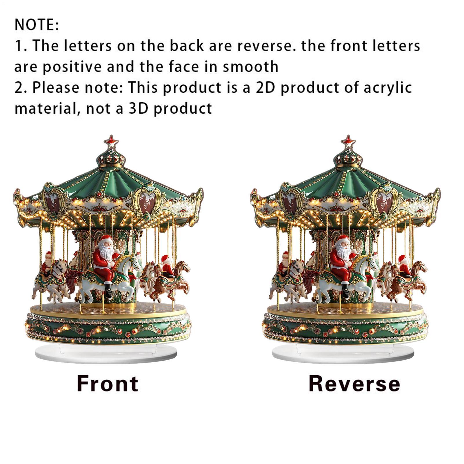 Christmas Carousel Acrylic 2D  - Home Bar Shelves recension och pris