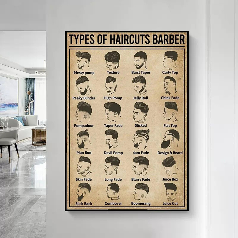 Retro Types Of Haircuts Barber - Home Barbershop recension och pris