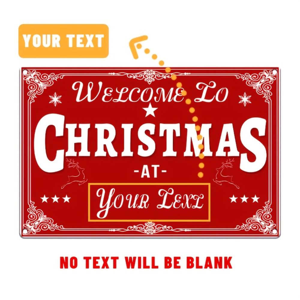 Custom 2D Flat Merry Christmas - Home Bar Cafe recension och pris