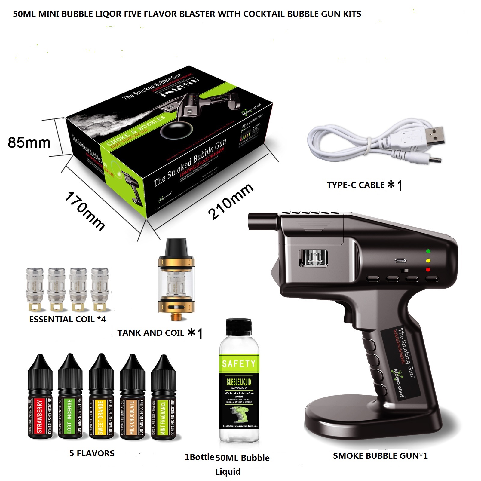 Rechargeable Flavor Blaster Co - Smoking Gun Kit recension och pris