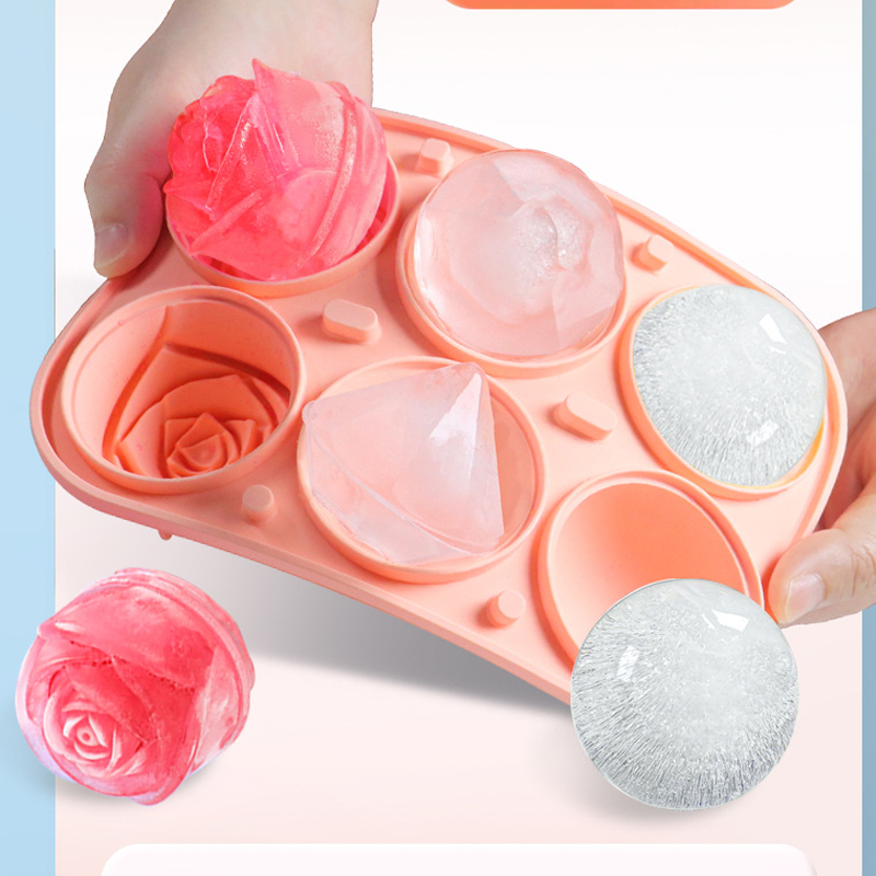 3D Rose Diamond Round Ice Cube - Ice Mold Sphere recension och pris