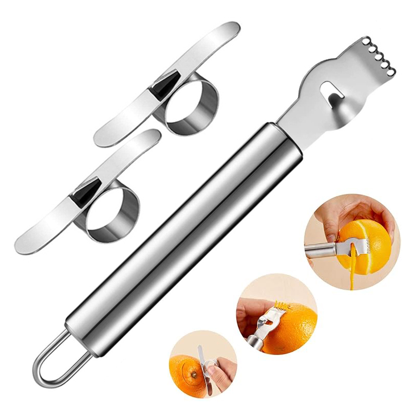 3Pcs Lemon Zester Grater Orang - Peeler Channel Knife recension och pris