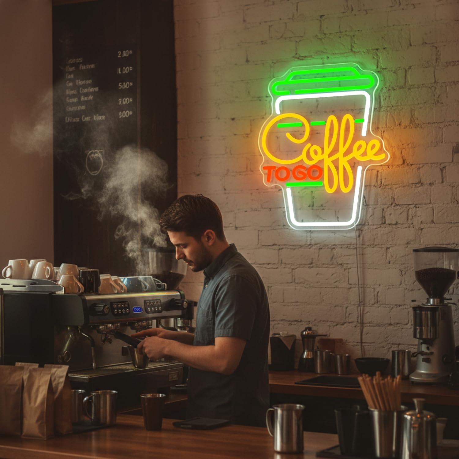 Coffee Neon Sign USB Dimmable  - Home Bar And Restaurant recension och pris