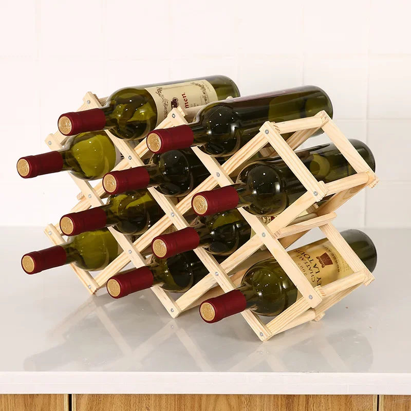Collapsible Wooden Wine Racks  - Home Bar Setup recension och pris
