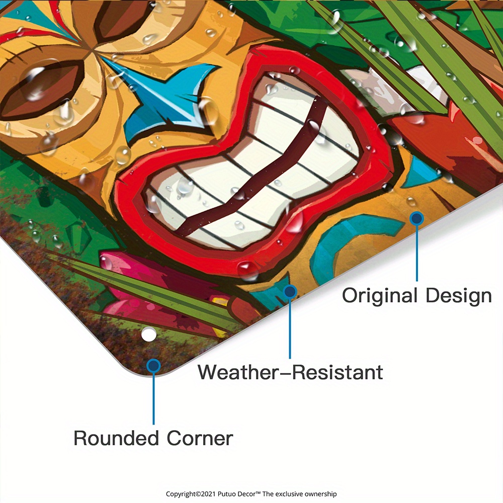 Custom  Decor Tiki Bar Sign, P - Home Bar And Restaurant recension och pris