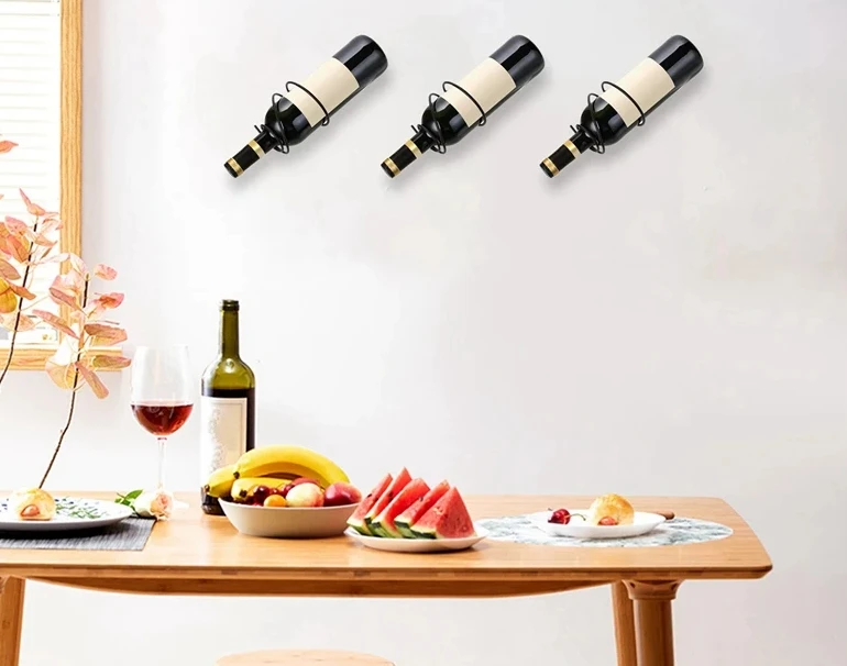 Pack Of 6 Wall Mounted Wine Ra - Home Bar Setup recension och pris