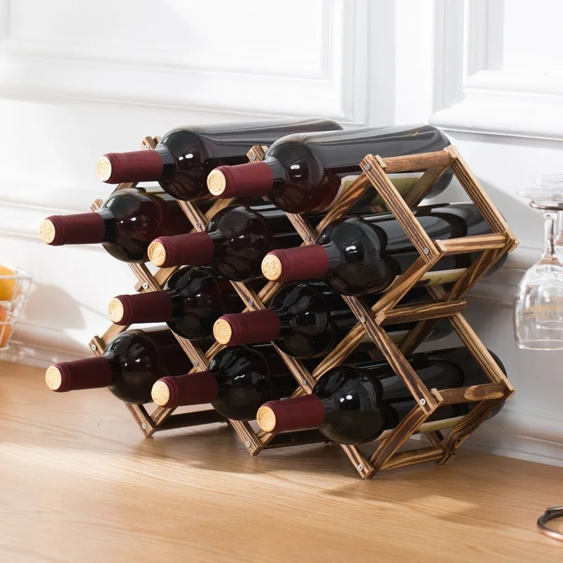 Stackable Wine Storage Shelves - Home Bar Setup recension och pris