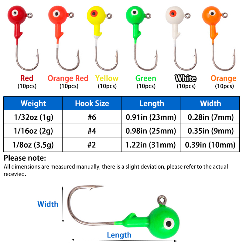 60Pcs/bag Lead Jig Heads Fishi - Jigger Double Sided recension och pris