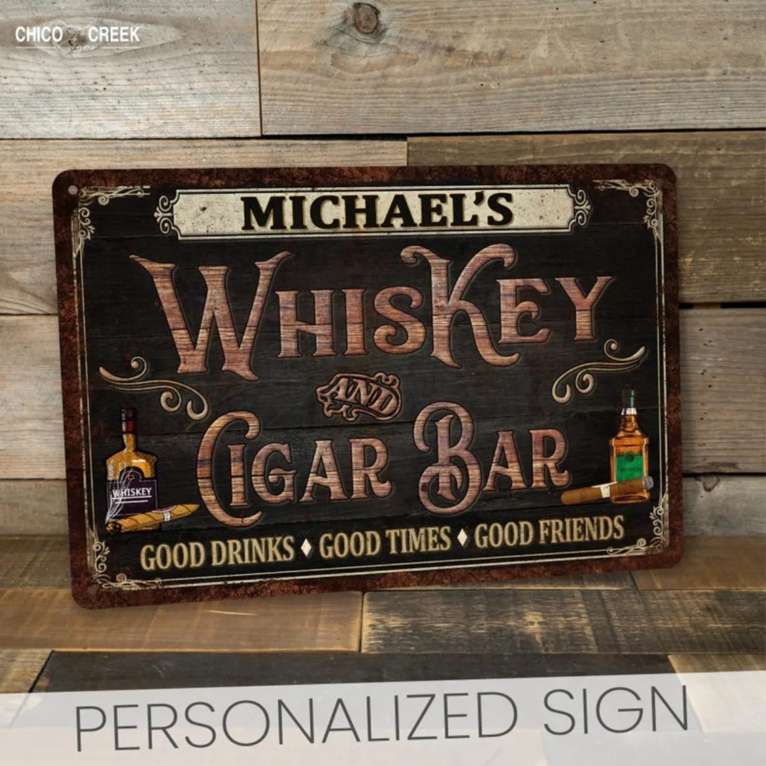 Custom Personalized Vintage Wh - Home Bar Signs recension och pris