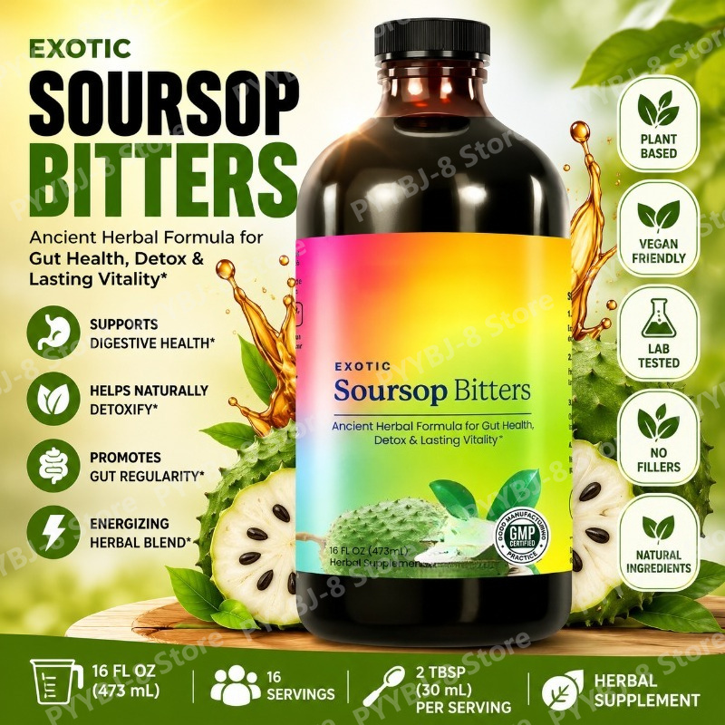 Soursop Bitters Drops Liquid 4 - Bitters Bottle Set recension och pris